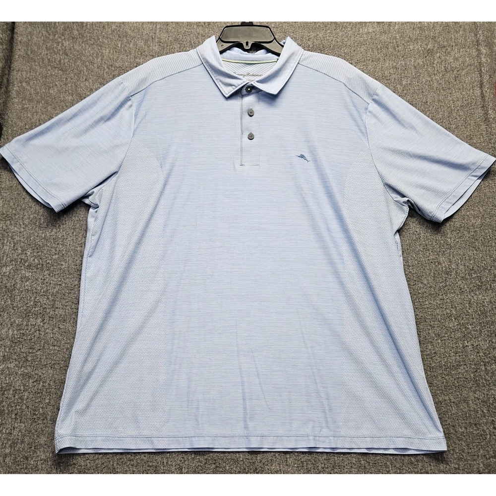 Tommy Bahama X 2 Palm Coast Pro IslandZone Golf Polo Men's XXL Coastal Nautical - Picture 3 of 16